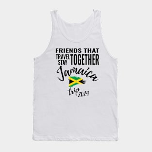 Friends That Travel Together Jamaica Group Trip 2024 Caribbean Vacation Fun Matching Design Tank Top